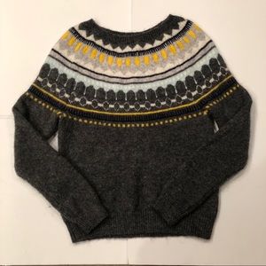 SOLD Gap Gray Fair Isles Sweater